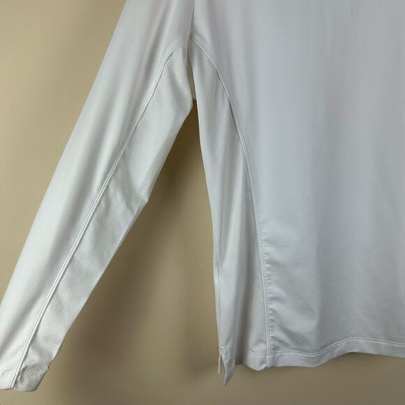 Peter Millar Womens White Polo Shirt UPF 50+ Performance Size M Golf Pickleball - Picture 7 of 7